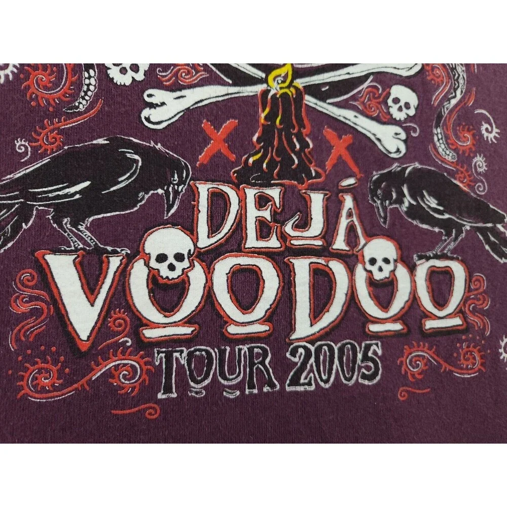 Vintage Gov't Mule Tour 2005‎ Concert T-shirt Purple Deja Voodoo Size Medium
